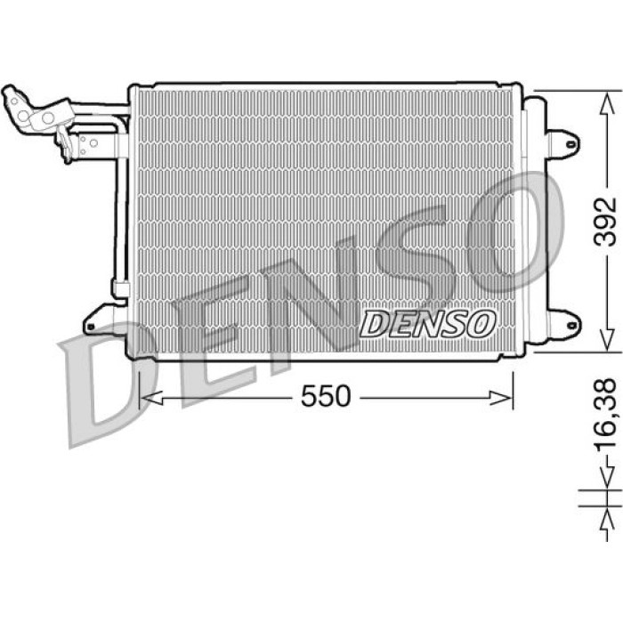 Denso Klimakondensator DCN32002 Denso Klimakondensator DCN32002