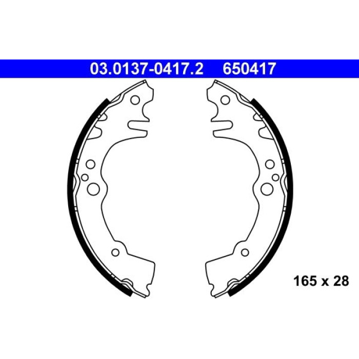 ATE Bremsbacken 03.0137-0417.2 ATE Bremsbacken 03.0137-0417.2