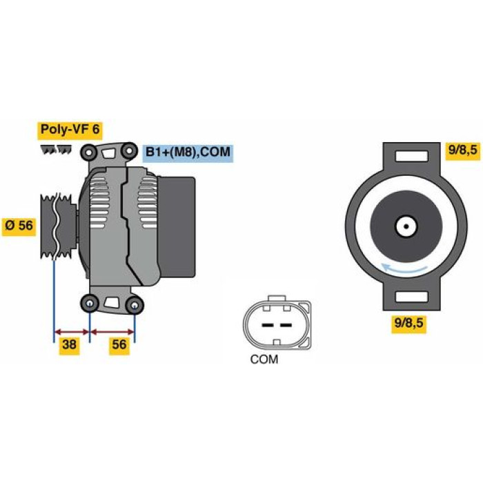 Bosch Generator 0124525226 Bosch Generator 0124525226