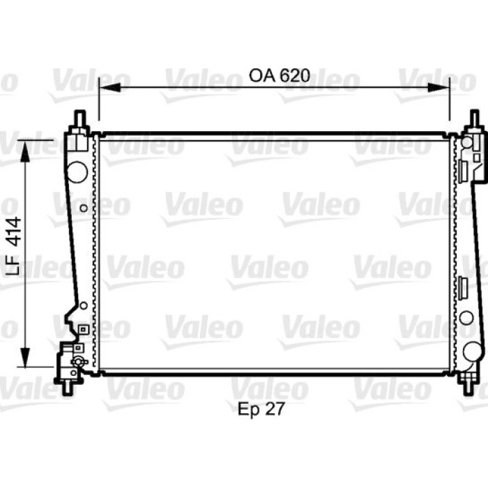 Valeo Motorkühler 735041 Valeo Motorkühler 735041