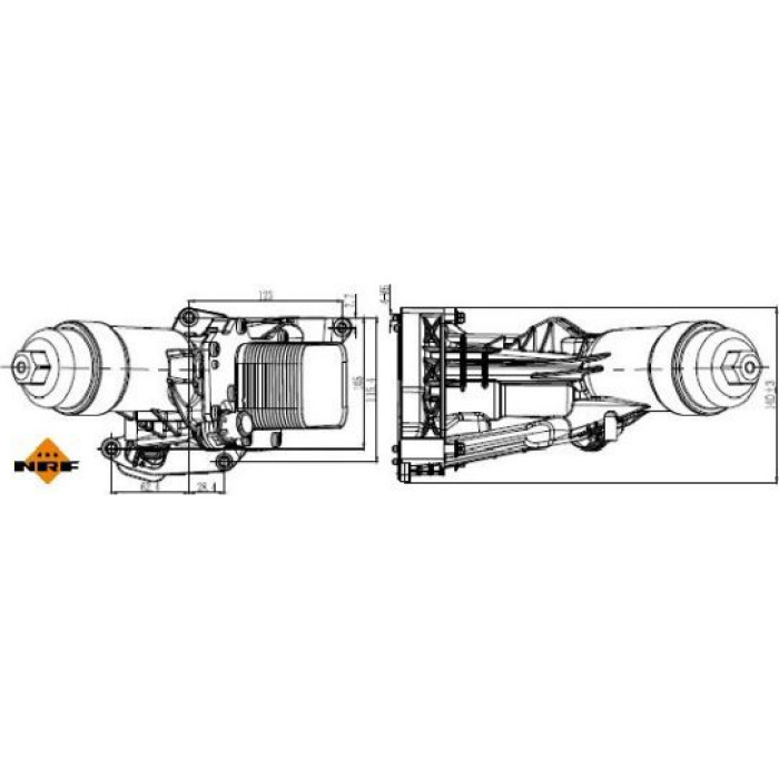 NRF Ölfiltergehäuse 31877 NRF Ölfiltergehäuse 31877