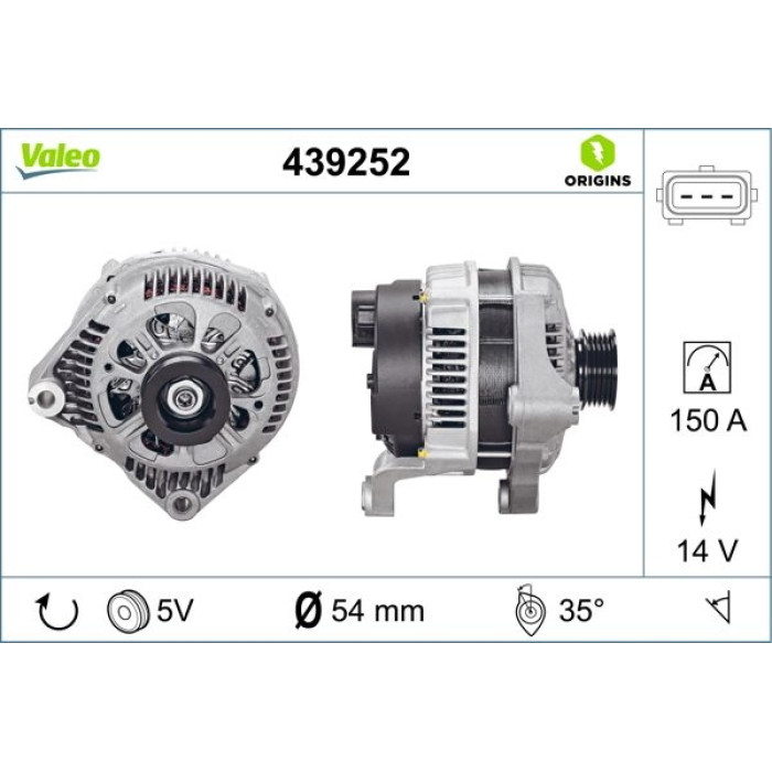 439252 Valeo Lichtmaschine 439252 439252 Valeo Lichtmaschine 439252