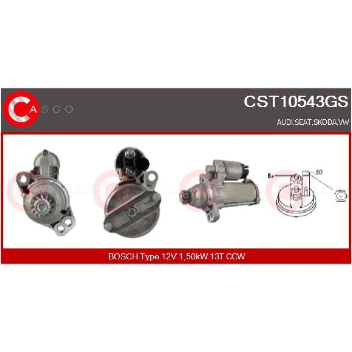 CASCO Anlasser CST10543GS CASCO Anlasser CST10543GS