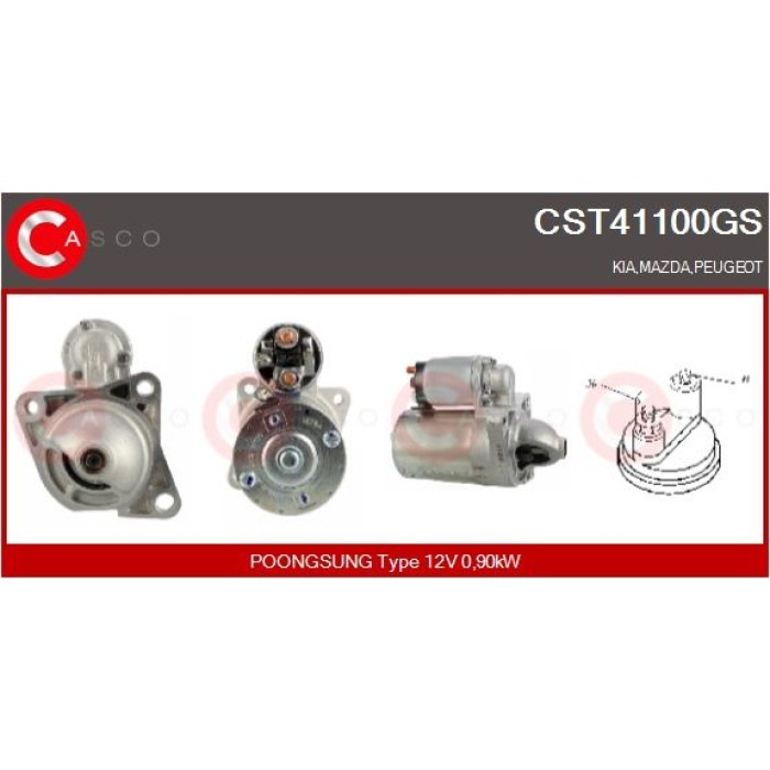 CASCO Anlasser CST41100GS CASCO Anlasser CST41100GS