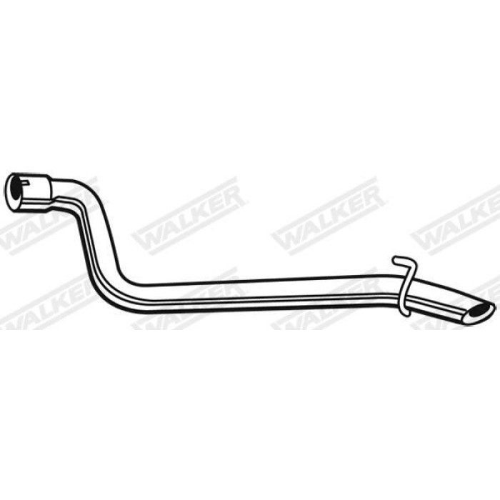Walker Abgasrohr hinten 10420