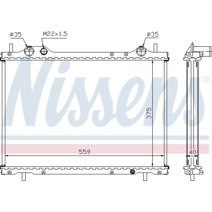Nissens Wasserkühler PKW 61792A Nissens Wasserkühler PKW 61792A