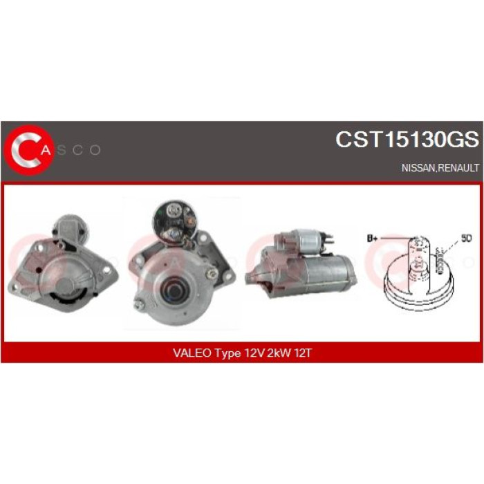 CASCO Anlasser CST15130GS CASCO Anlasser CST15130GS