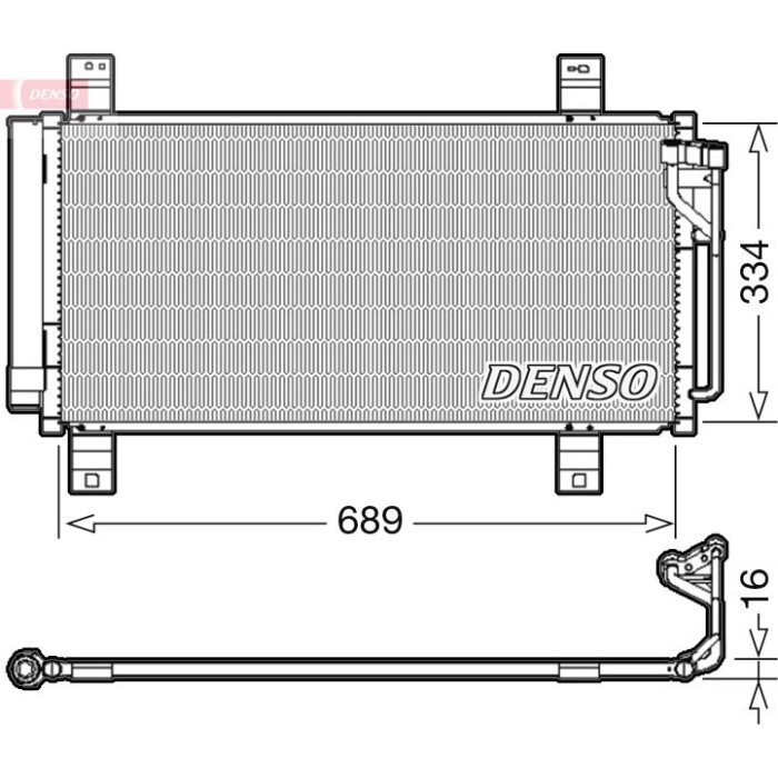 Denso Klimakondensator DCN44008 Denso Klimakondensator DCN44008