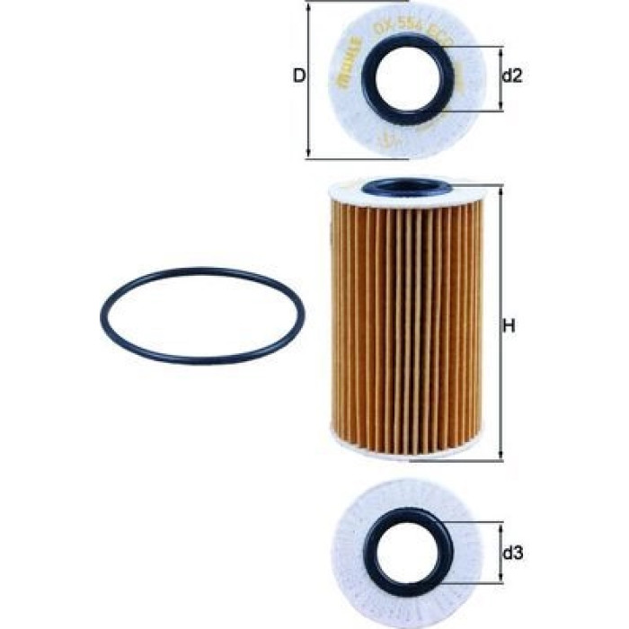 Mahle Original Ölfilter OX 554D1 Mahle Original Ölfilter OX 554D1
