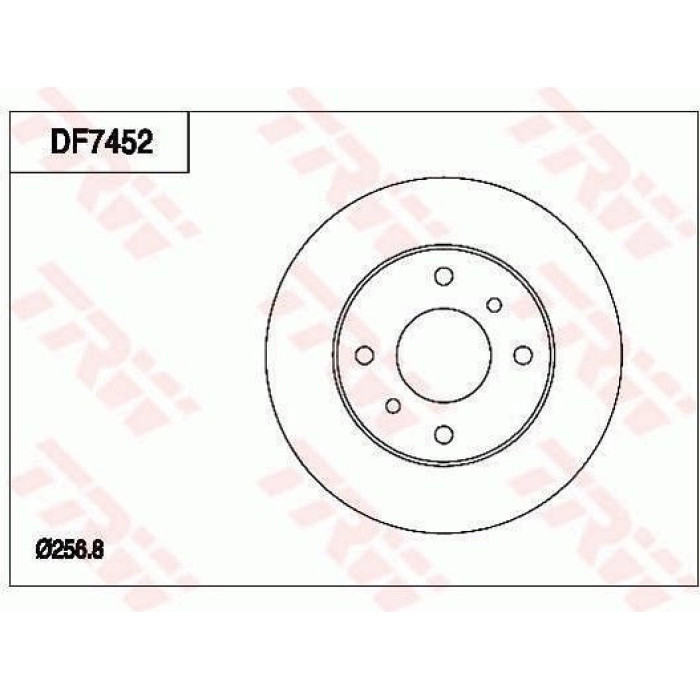 TRW Bremsscheibe DF7452 TRW Bremsscheibe DF7452