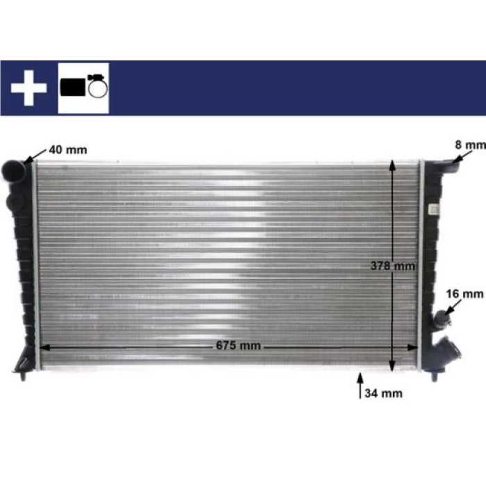 MAHLE Kühler, Motorkühlung CR 750 000S MAHLE Kühler, Motorkühlung CR 750 000S