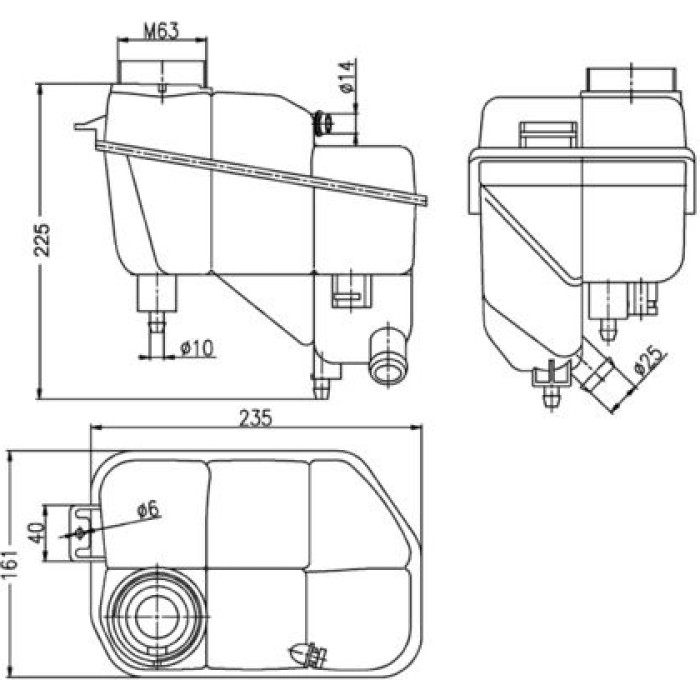 MAHLE Ausgleichsbehälter, Kühlmittel CRT 202 000S