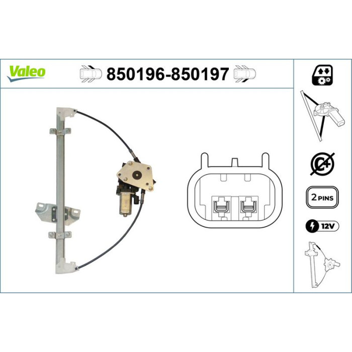 VALEO 850196 Fensterheber VALEO 850196 Fensterheber