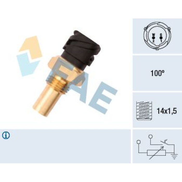 FAE Sensor, Kühlmitteltemperatur 34375 FAE Sensor, Kühlmitteltemperatur 34375