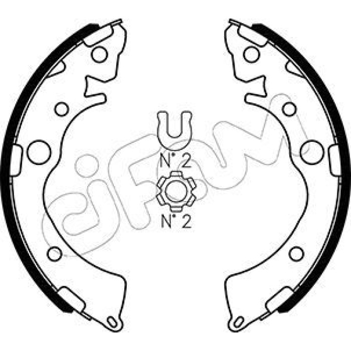CIFAM Bremsbackensatz 153-155 CIFAM Bremsbackensatz 153-155