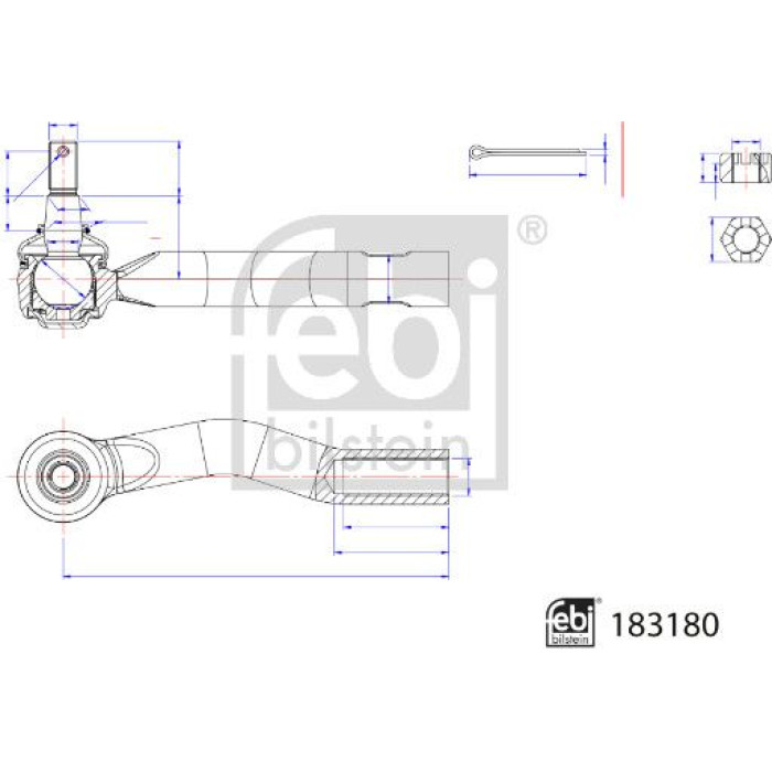 febi Spurstangenkopf 183180 febi Spurstangenkopf 183180
