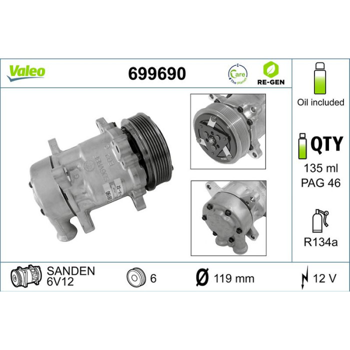 Valeo Kompressor 699690 Valeo Kompressor 699690