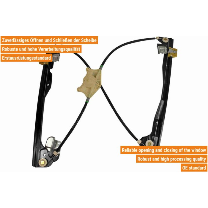 VAICO V10-9835 Fensterheber vorne links, ohne Motor, elektrisch, für Linkslenker VAICO V10-9835 Fensterheber vorne links, ohne Motor, elektrisch, für Linkslenker