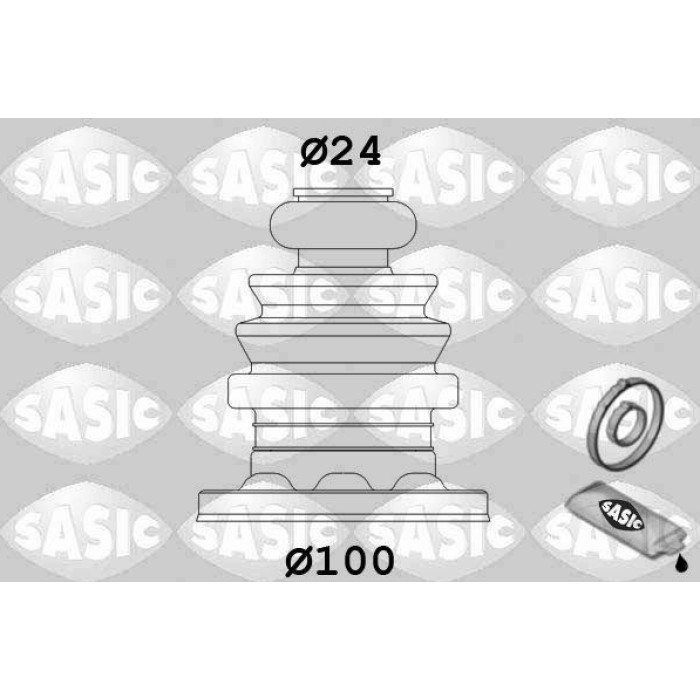 SASIC Faltenbalgsatz, Antriebswelle 1906022 SASIC Faltenbalgsatz, Antriebswelle 1906022
