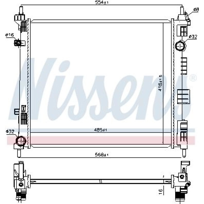 Nissens Wasserkühler PKW 68752 Nissens Wasserkühler PKW 68752