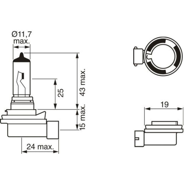 1987302081 Bosch H8 12V 35W PURE LIGHT 1987302081 1987302081 Bosch H8 12V 35W PURE LIGHT 1987302081