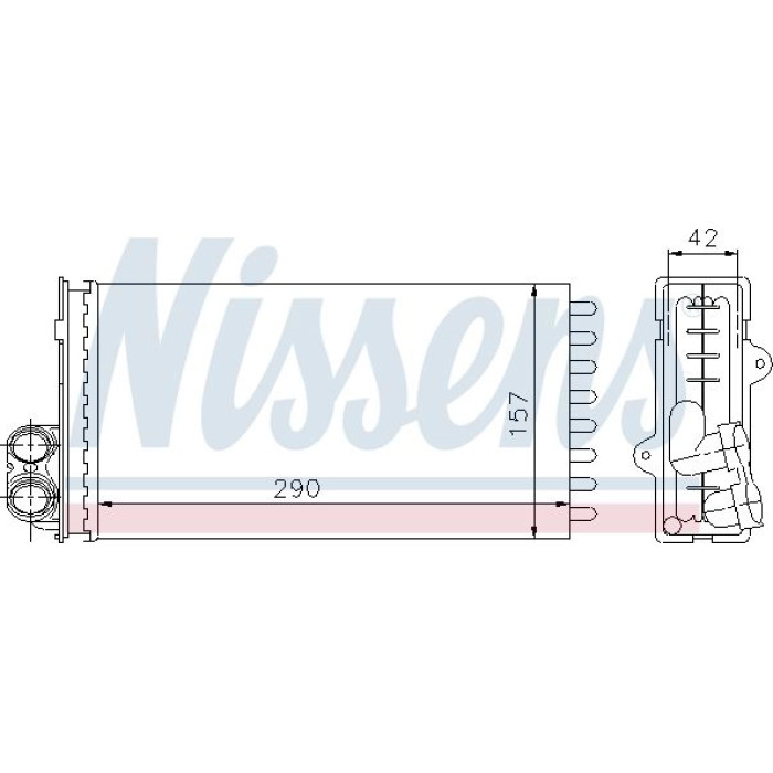 Nissens Heizungskühler PKW 73356 Nissens Heizungskühler PKW 73356