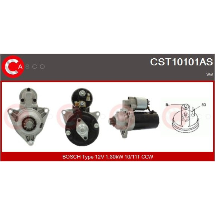 CASCO Anlasser CST10101AS CASCO Anlasser CST10101AS