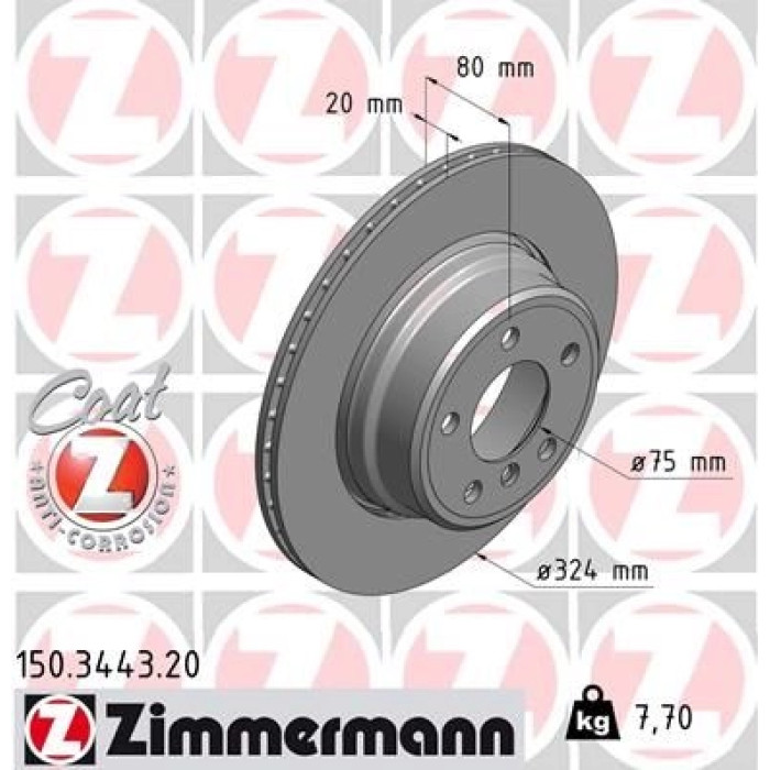 Zimmermann Bremsscheibe 150.3443.20