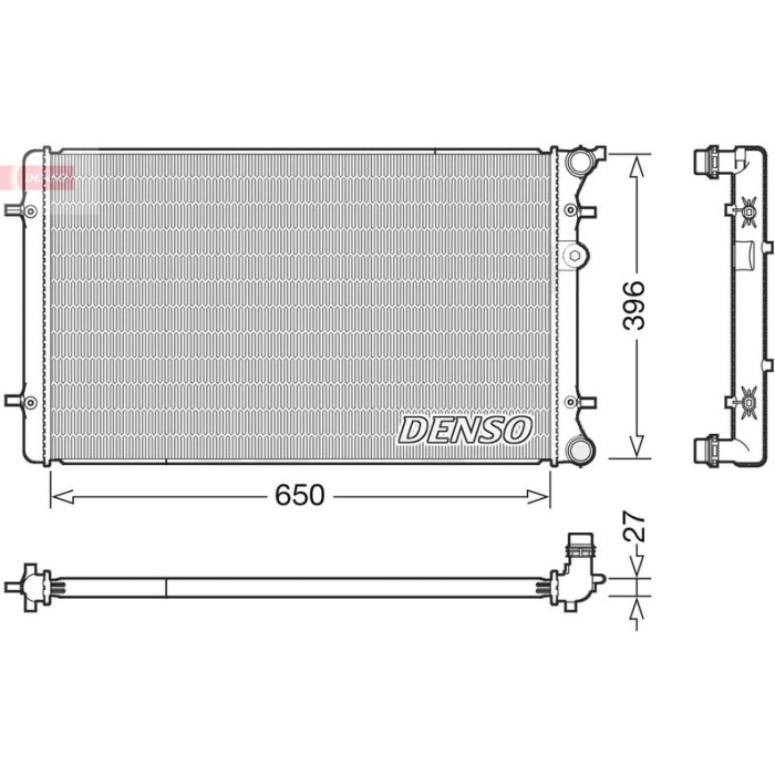 Denso Motorkühler DRM02025 Denso Motorkühler DRM02025