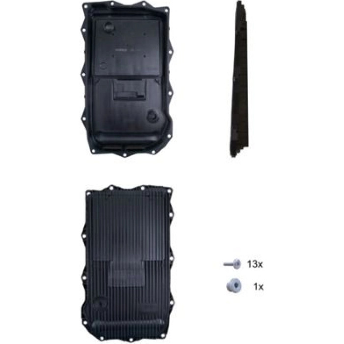 HX 184KIT MAHLE Automatikgetriebeölwanne HX 184KIT, Automatikgetriebe 8 Gang – u. a. für VW Amarok (2HA, 2HB, S1B, S6B, S7A, S7B, AGD), VW Pritsche/Fahrgestell (S1B, S6B, S7B), VW Crafter Kasten (SY_, SX_) – OE Nummer 77367950 - l HX 184KIT MAHLE Automatikgetriebeölwanne HX 184KIT, Automatikgetriebe 8 Gang – u. a. für VW Amarok (2HA, 2HB, S1B, S6B, S7A, S7B, AGD), VW Pritsche/Fahrgestell (S1B, S6B, S7B), VW Crafter Kasten (SY_, SX_) – OE Nummer 77367950 - l