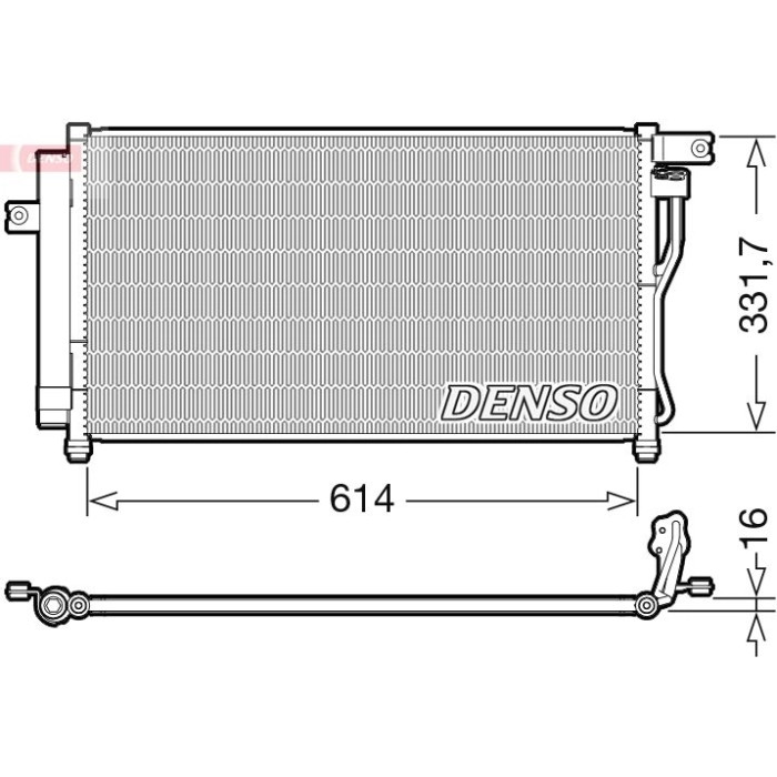Denso Klimakondensator DCN41009 Denso Klimakondensator DCN41009