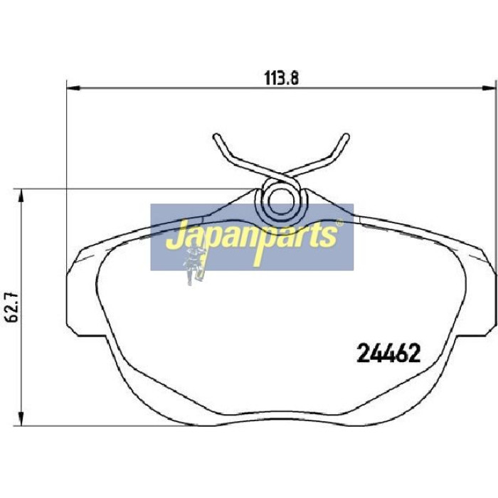 Japanparts Bremsbeläge PP-0607AF Japanparts Bremsbeläge PP-0607AF