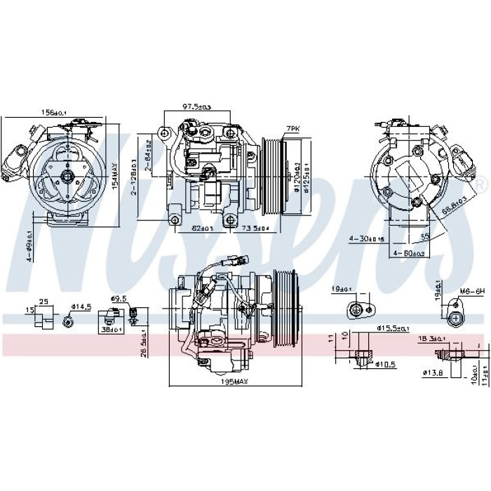Nissens Klimakompressor PKW 89433 Nissens Klimakompressor PKW 89433
