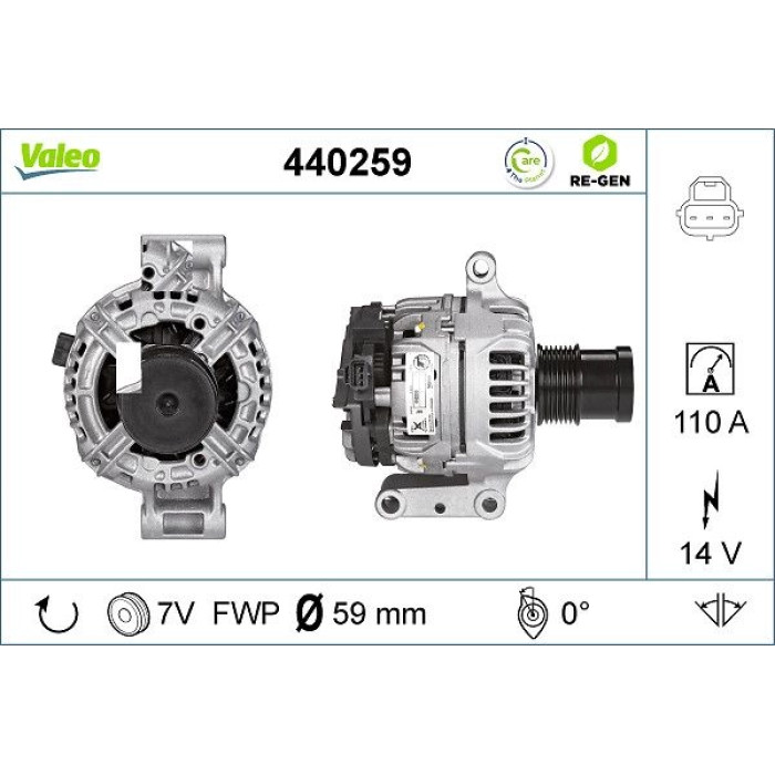 Valeo Lichtmaschine 440259 Valeo Lichtmaschine 440259