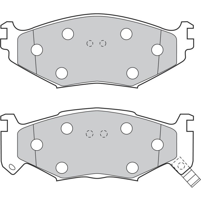 Valeo Bremsbelagsatz 598600 Valeo Bremsbelagsatz 598600