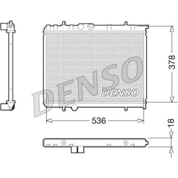 Denso Motorkühler DRM21034 Denso Motorkühler DRM21034