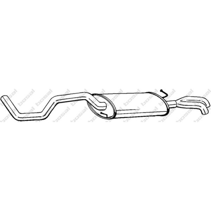 Bosal Schalldämpfer 283-513 Bosal Schalldämpfer 283-513