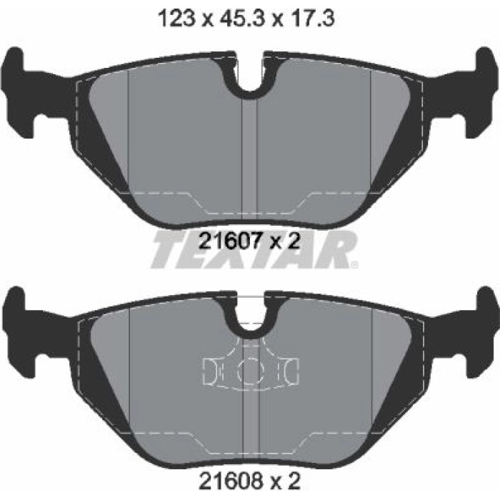 Textar Bremsbelagsatz 2160781 – Hinterachse, ePad Textar Bremsbelagsatz 2160781 – Hinterachse, ePad