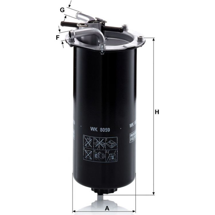 WK 8059 MANN-FILTER Kraftstofffilter LKW WK 8059 WK 8059 MANN-FILTER Kraftstofffilter LKW WK 8059
