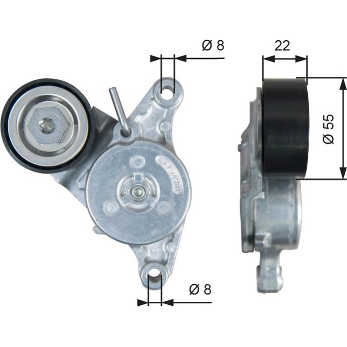 Gates Spannrolle T39392 Gates Spannrolle T39392