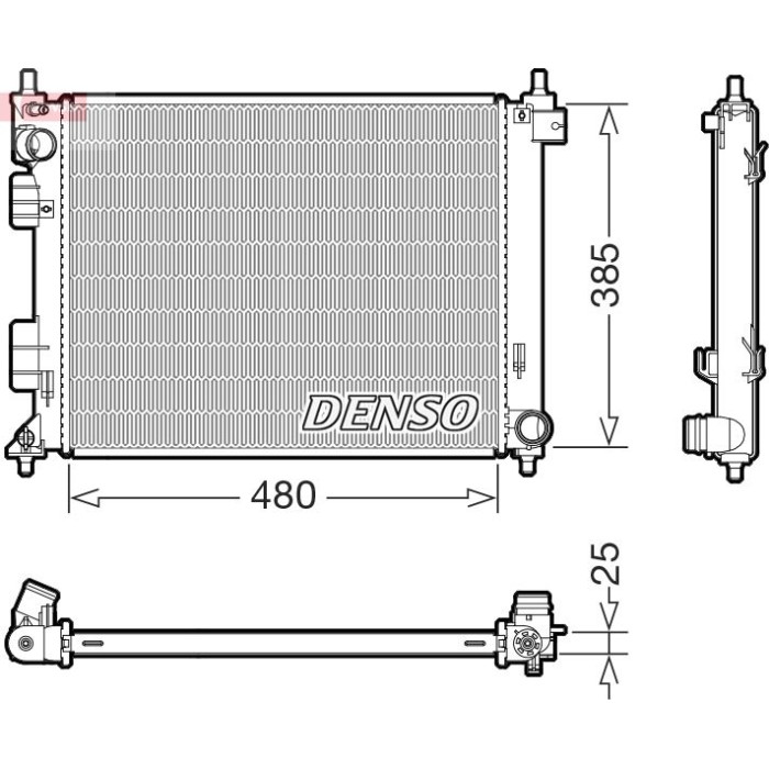 Denso Motorkühler DRM41035 Denso Motorkühler DRM41035