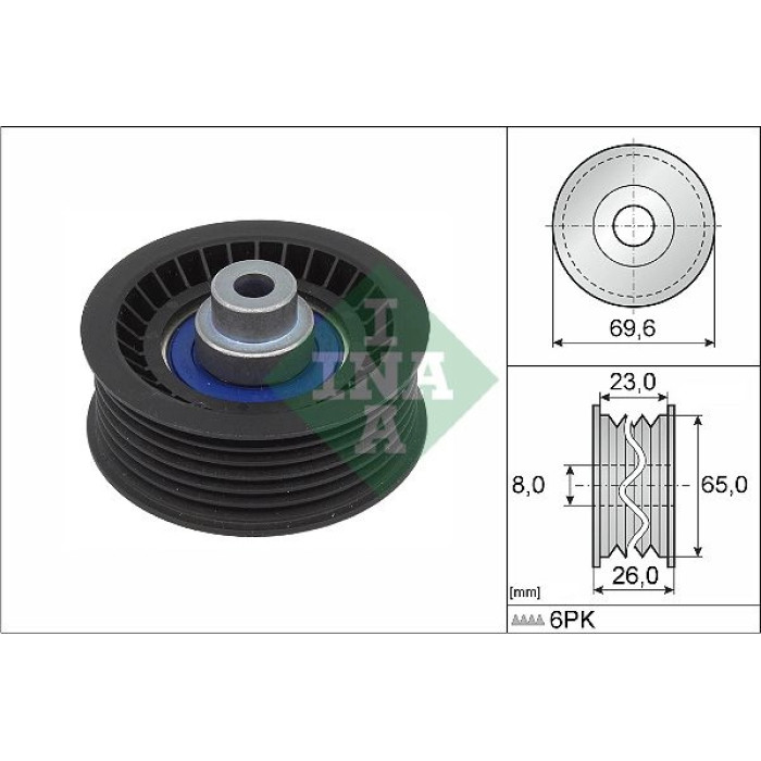 Umlenk-/Führungsrolle, Keilrippenriemen 532 0917 10