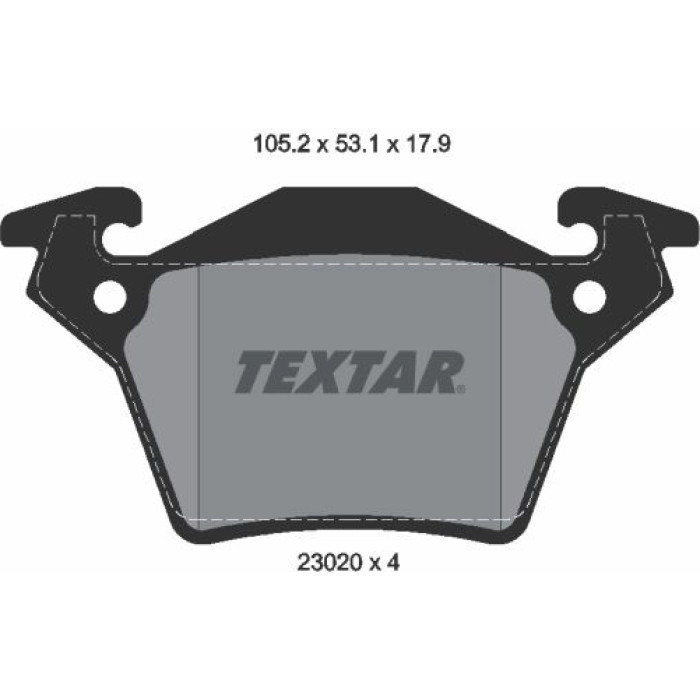 Textar Bremsbelagsatz 2302001 Textar Bremsbelagsatz 2302001