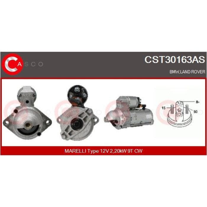 CASCO Anlasser CST30163AS CASCO Anlasser CST30163AS