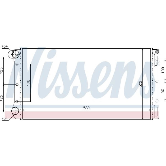 Nissens Wasserkühler PKW 61692 Nissens Wasserkühler PKW 61692