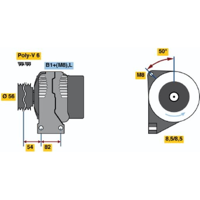 Bosch Generator 0124625001 Bosch Generator 0124625001