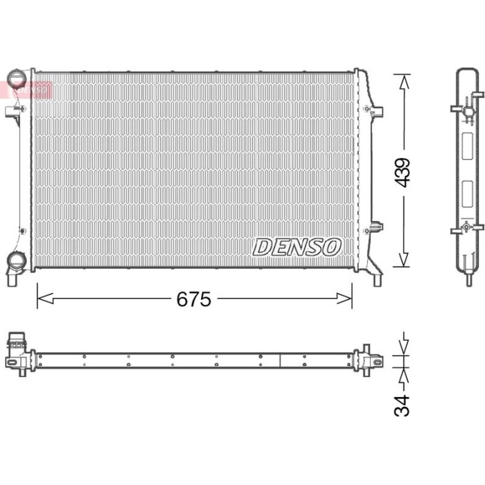 Denso Motorkühler DRM02027 Denso Motorkühler DRM02027