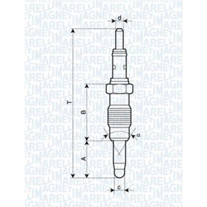 Magneti Marelli Glühkerze 062900011304 Magneti Marelli Glühkerze 062900011304