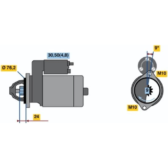 Bosch Starter 0 001 109 288 Bosch Starter 0 001 109 288