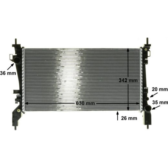 MAHLE Kühler, Motorkühlung CR 1120 000P MAHLE Kühler, Motorkühlung CR 1120 000P